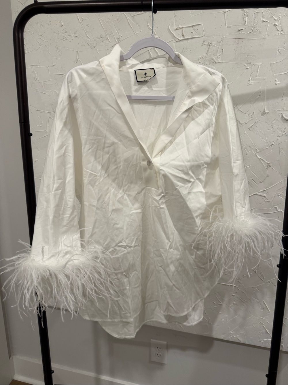 Tuckernuck Willow Blouse Feather White - Picture 5 of 10